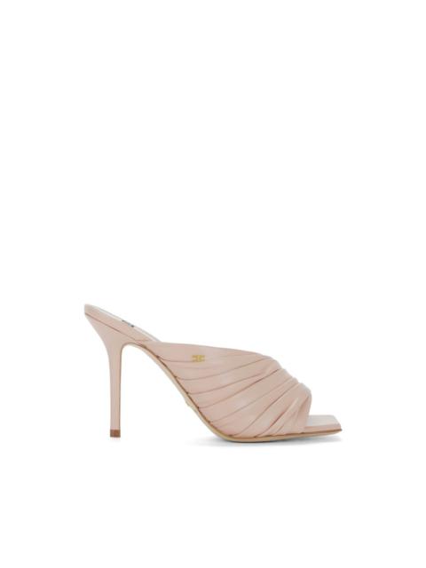 ELISABETTA FRANCHI 95mm leather mules