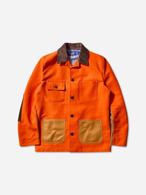 Junya Watanabe MAN Men's Contrast Collar Jacket Orange / Brown