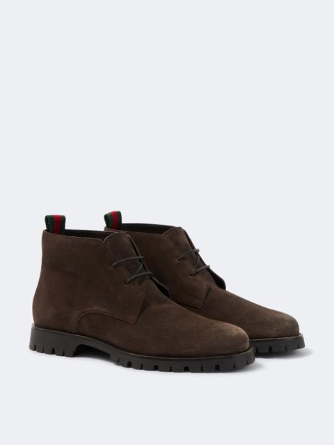 GUCCI Suede desert boots
