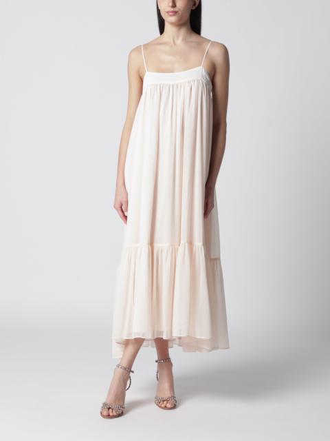 ROTATE Light pink chiffon flared dress