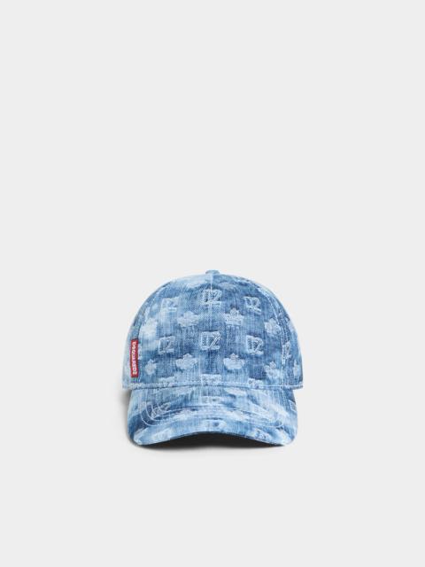 DSQUARED2 D2 MONOGRAM BASEBALL CAP