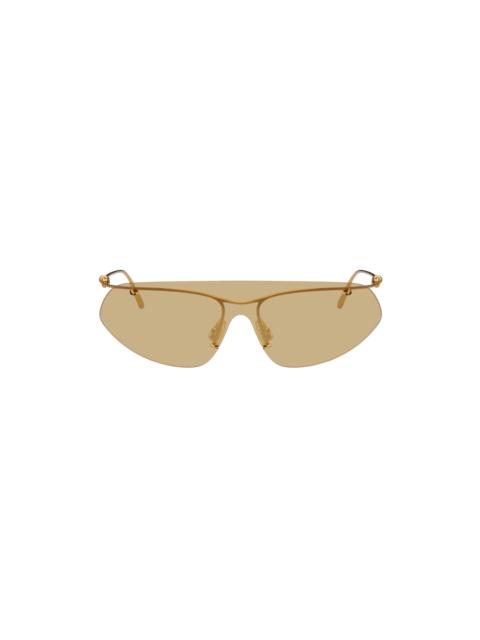 Gold Knot Shield Sunglasses
