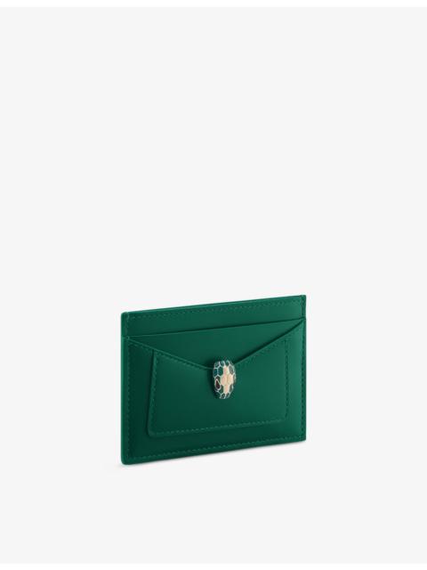 BVLGARI Serpenti Forever Leather Card Holder