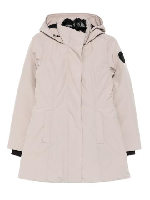 Canada Goose logo-patch hooded coat