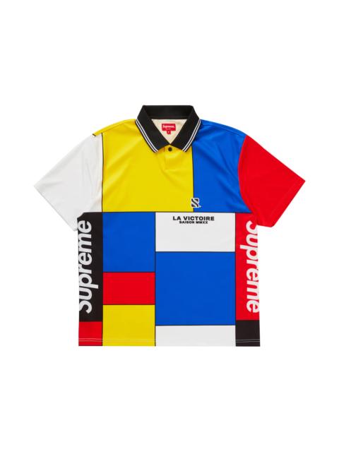 Supreme Supreme Colorblocked Soccer Polo Red