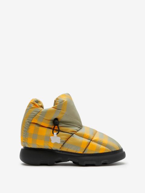 Burberry Check Pillow Boots