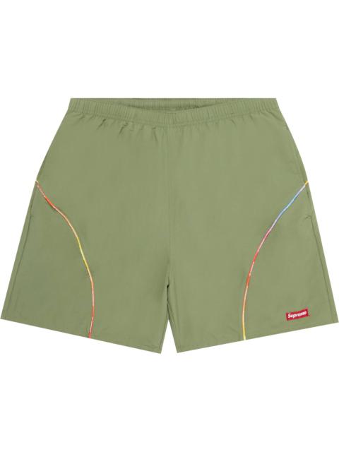 Supreme Gradient Piping Water Short 'Olive'