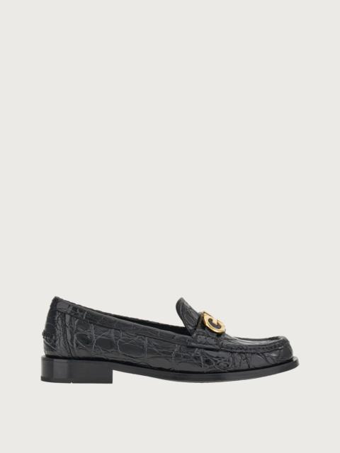 FERRAGAMO Loafer with Gancini ornament
