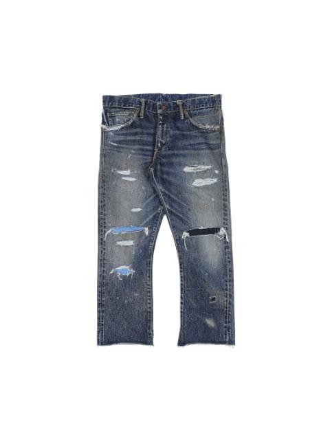 visvim SOCIAL SCULPTURE 14 BLK DMGD-17