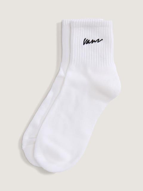Vans Classic Script Half Crew Socks