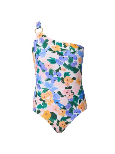 Shoshanna Women's Floral One-Shoulder One-Piece Swimsuit - Multi