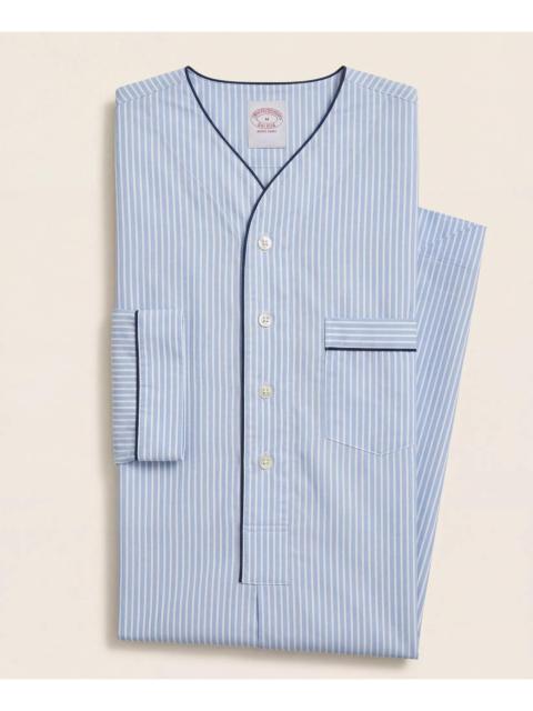 Brooks Brothers Cotton Broadcloth Striped Nightshirt