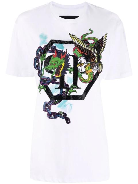 PHILIPP PLEIN graphic-print short-sleeve T-shirt