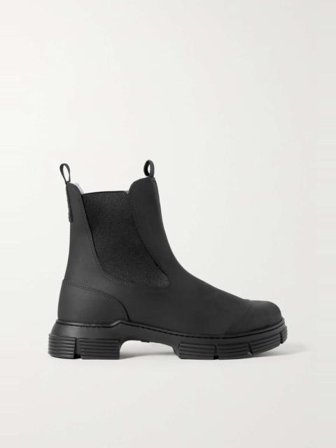 GANNI Recycled rubber Chelsea boots