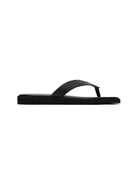 BOSS Black Embossed-Logo Flip-Flops