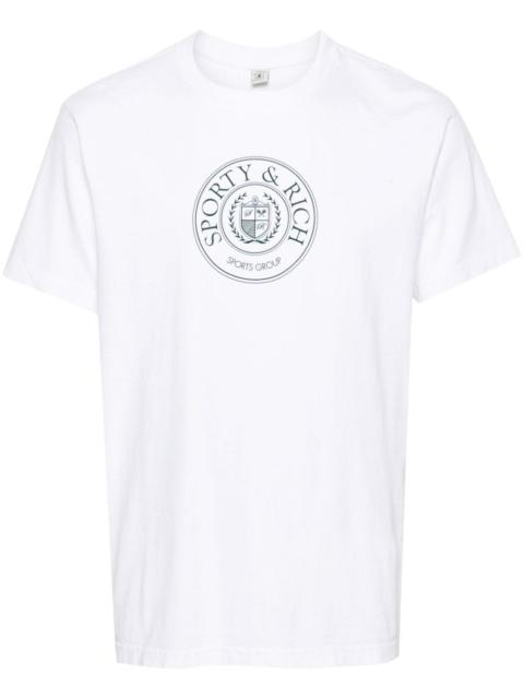 Sporty & Rich Connecticut Crest cotton T-shirt