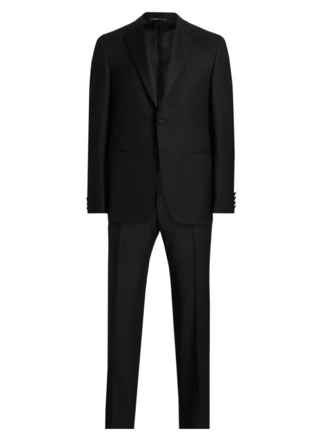 Canali Men's Wool Notch Tuxedo - Black