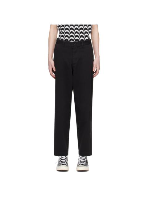 Fred Perry Black Straight Leg Trousers