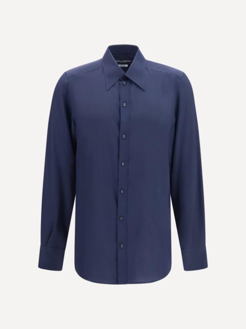 Dolce & Gabbana Gold Crêpe de Chine Shirt