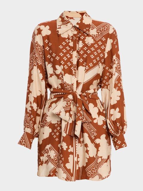 RAMY BROOK Ada Belted Mini Shirtdress