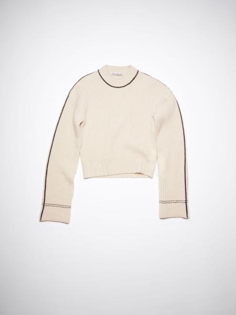 Acne Studios Lambswool sweater - Oat beige