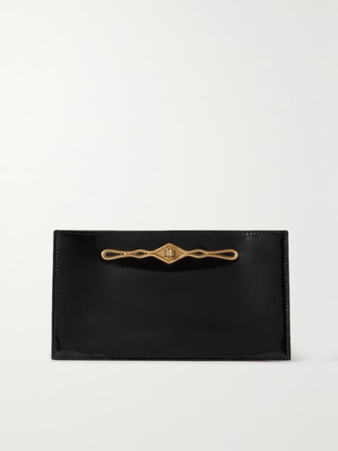 MÉTIER + Fernando Jorge Ease Embellished Glossed-leather Clutch