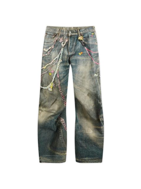 Acne Studios Acne Studios Trompe L'Oeil "Kawaii Keychains" Print Jeans