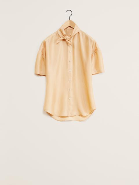 Lemaire SHORT SLEEVE FITTED SHIRT WITH SCARF