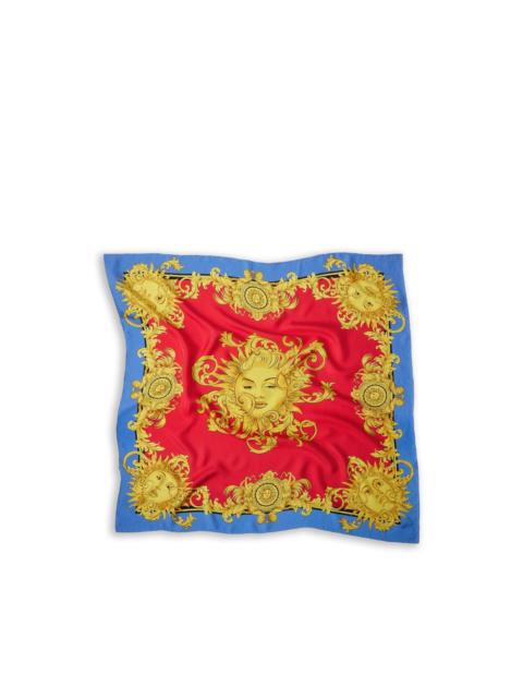 VERSACE printed silk twill scarf 90 cm