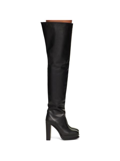 Alexander McQueen Black Leather Boots