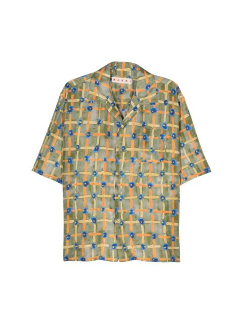 Marni graphic-print silk shirt