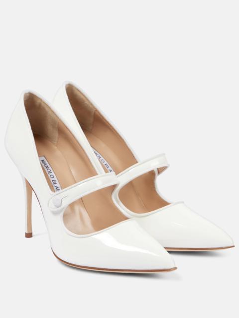 Camparinew patent leather pumps