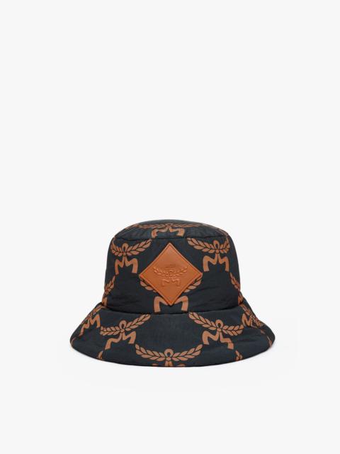 MCM Lauretos Monogram Padded Bucket Hat in Recycled Nylon