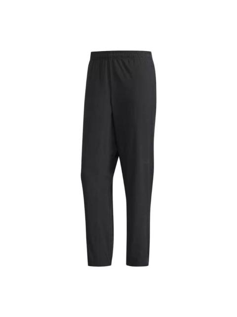 adidas Men's adidas Solid Color Lacing Breathable Elastic Training Sports Pants/Trousers/Joggers Autumn Bla