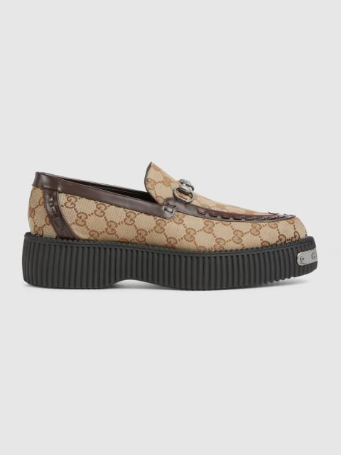 GUCCI Men's Gucci Horsebit GG creeper loafer