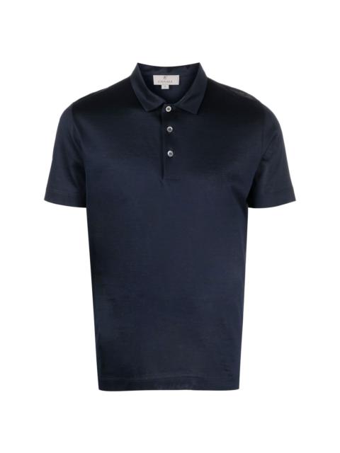 Canali short-sleeved cotton polo shirt