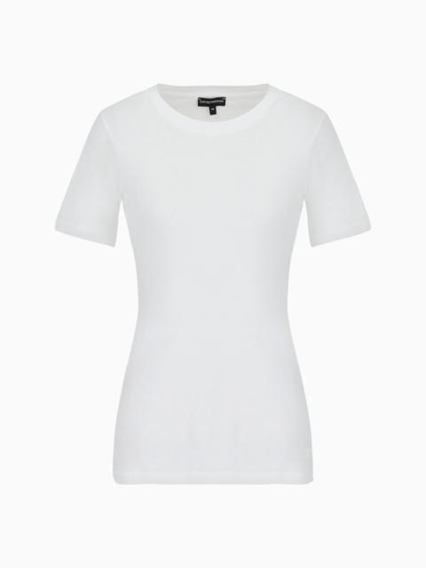 EMPORIO ARMANI Pima-jersey crew-neck T-shirt