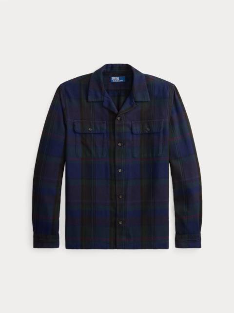 Polo Ralph Lauren Classic Fit Plaid Suede-Trim Twill Shirt
