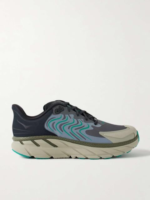 Clifton LS Rubber-Trimmed Ripstop Running Sneakers