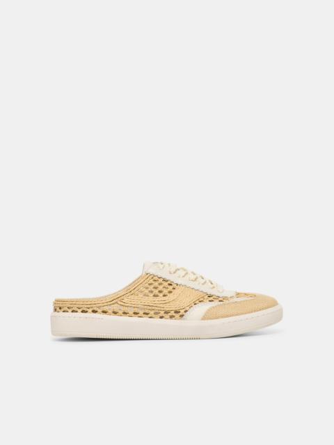 dolce vita NOTICE SLIDE WOVEN SNEAKERS LT NATURAL WOVEN RAFFIA