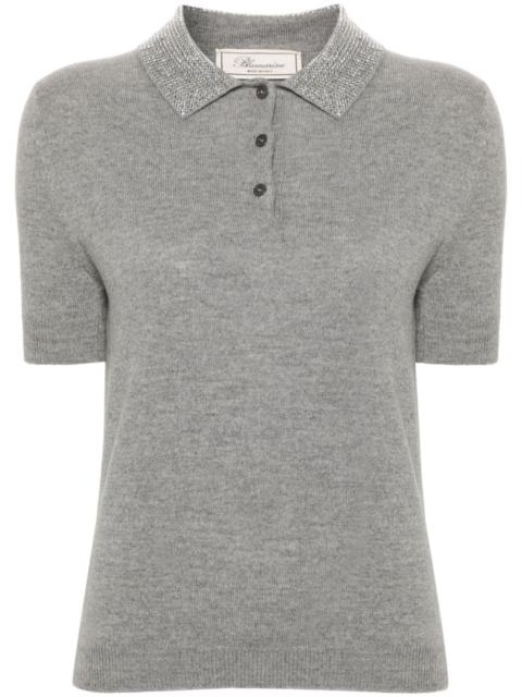 Blumarine stud embellished knitted top