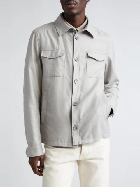 Rain System Water Resistant Cotton, Cashmere & Silk Shirt Jacket