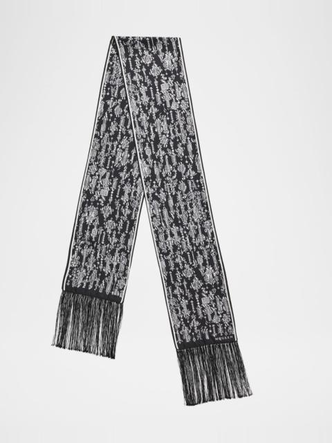 Alexander McQueen Crystal Mirror Silk Scarf