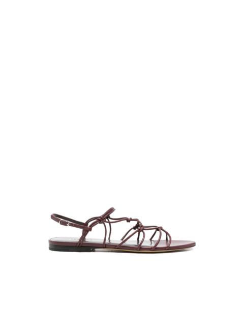 LE MONDE BÉRYL knotted leather sandals