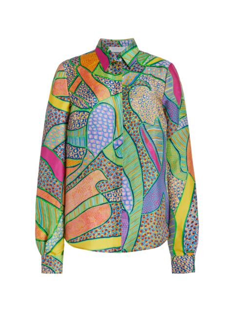 GABRIELA HEARST Henri Blouse in Multicolor Printed Silk