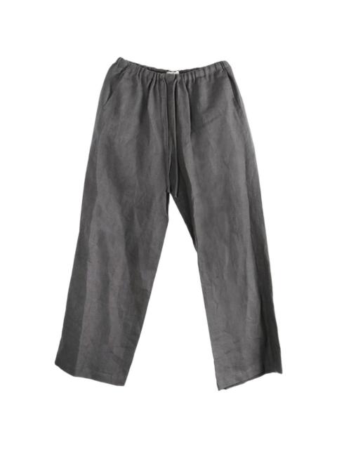 AMOMENTO drawstring-waist wide-leg trousers