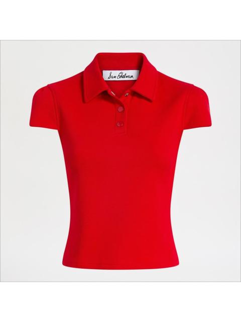 Sam Edelman Puff Short Sleeve Polo