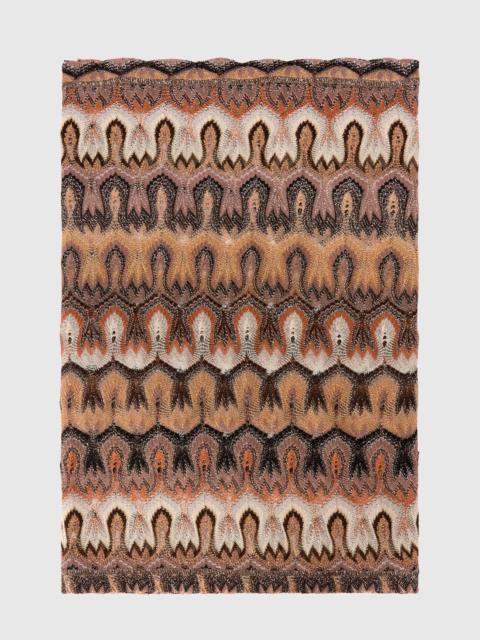Missoni Viscose lamé stole with arabesque motif