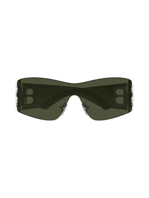 BALENCIAGA Bat Rectangle Sunglasses in Black - 699455T00071000