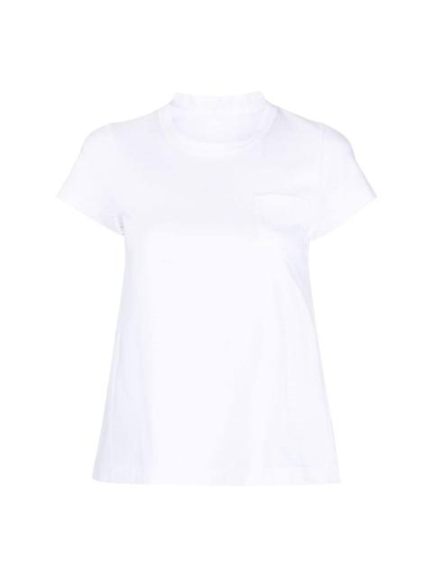 sacai round-neck short-sleeve T-shirt
